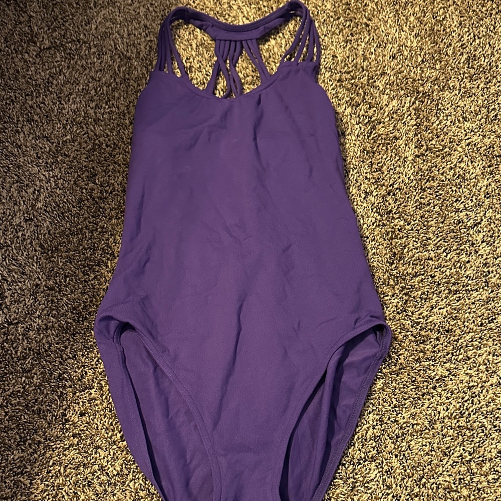 Purple One-Piece Dance Leotard